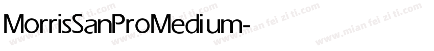 MorrisSanPro Medium字体转换